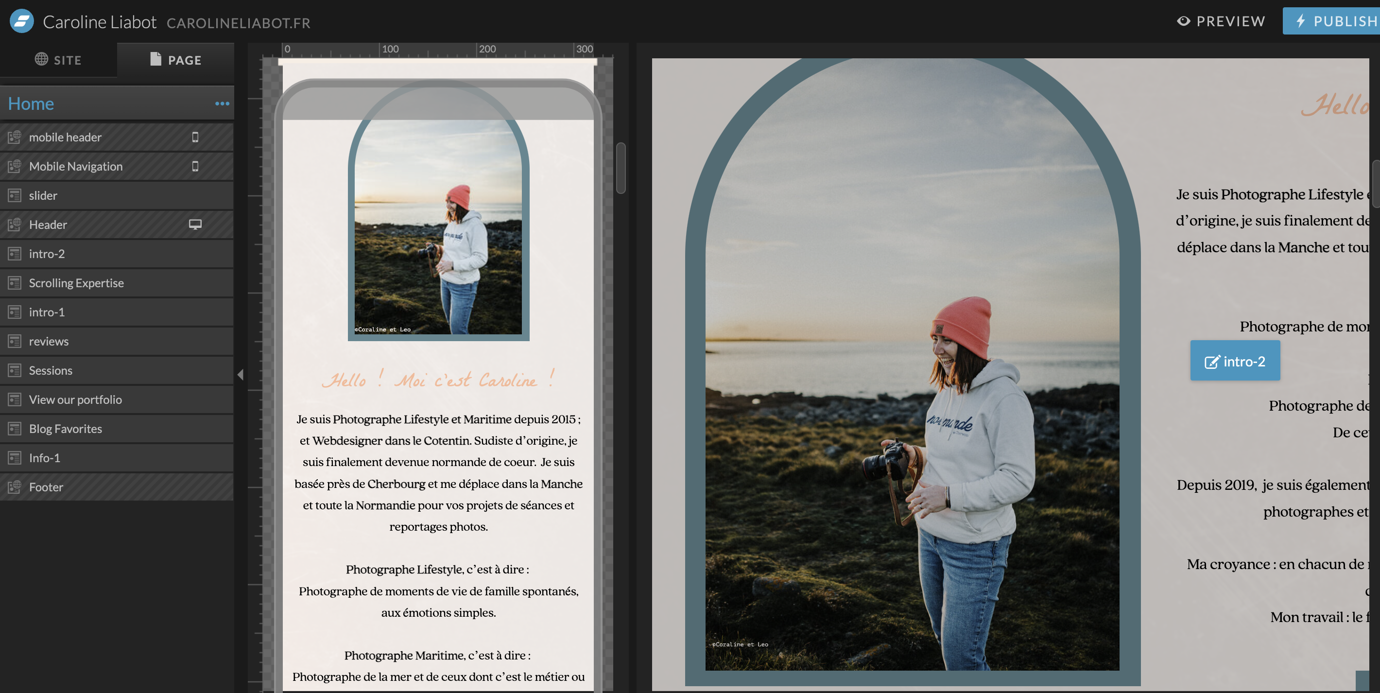 app de design showit - choisir showit pour son site de photographe - caroline liabot