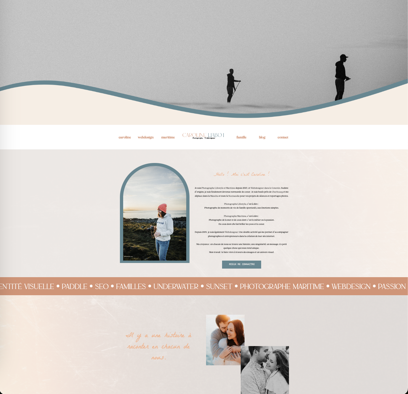 exemple de site photographe showit - showit apres flothemes - caroline liabot 