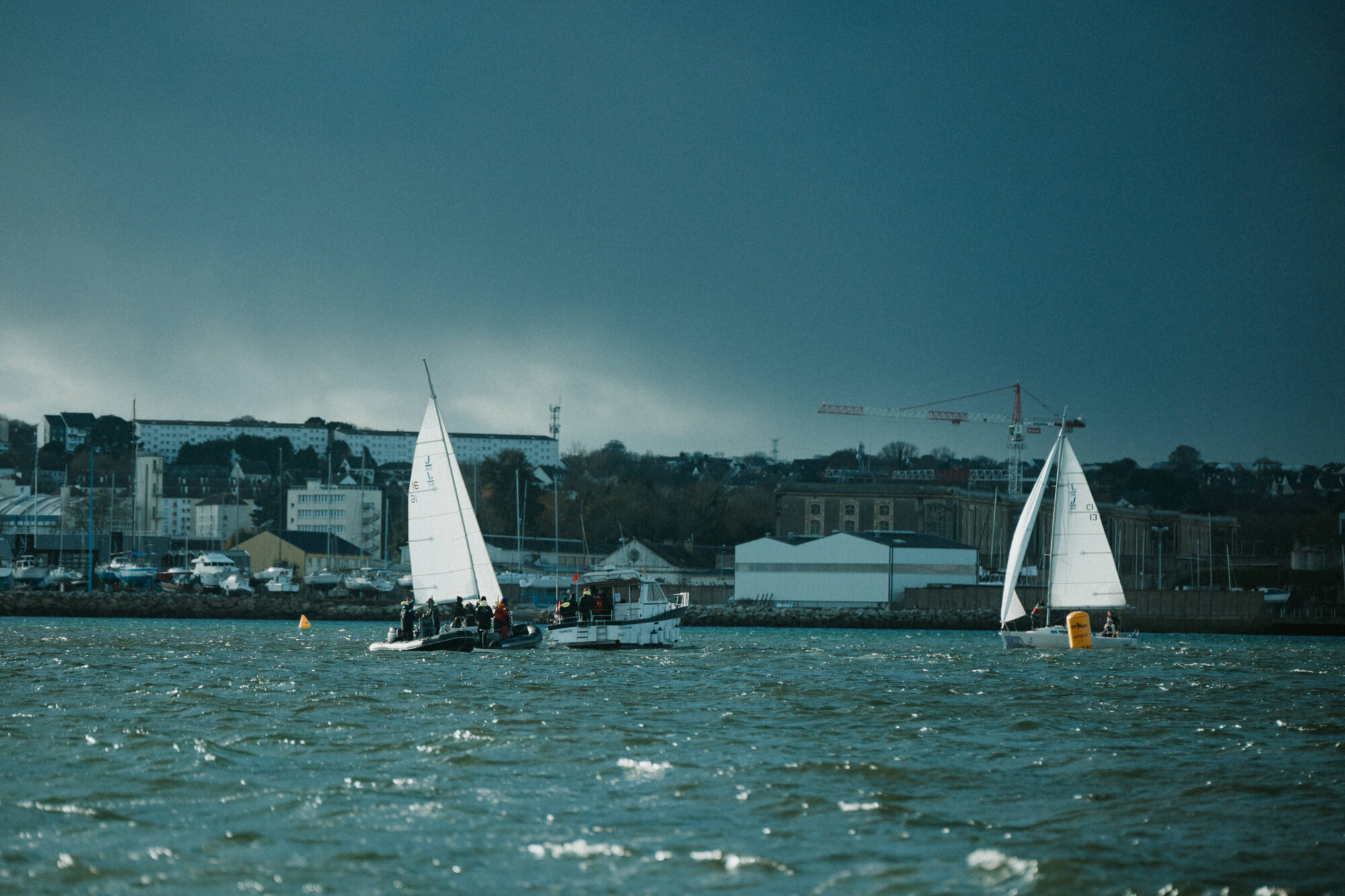 reportage photo regate cherbourg - match racing cherbourg - caroline liabot 